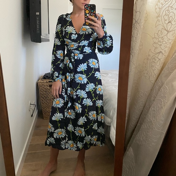 Coco Fennell Dresses Coco Fennell Daisy Wrap Dress Uk Sz 6 Poshmark
